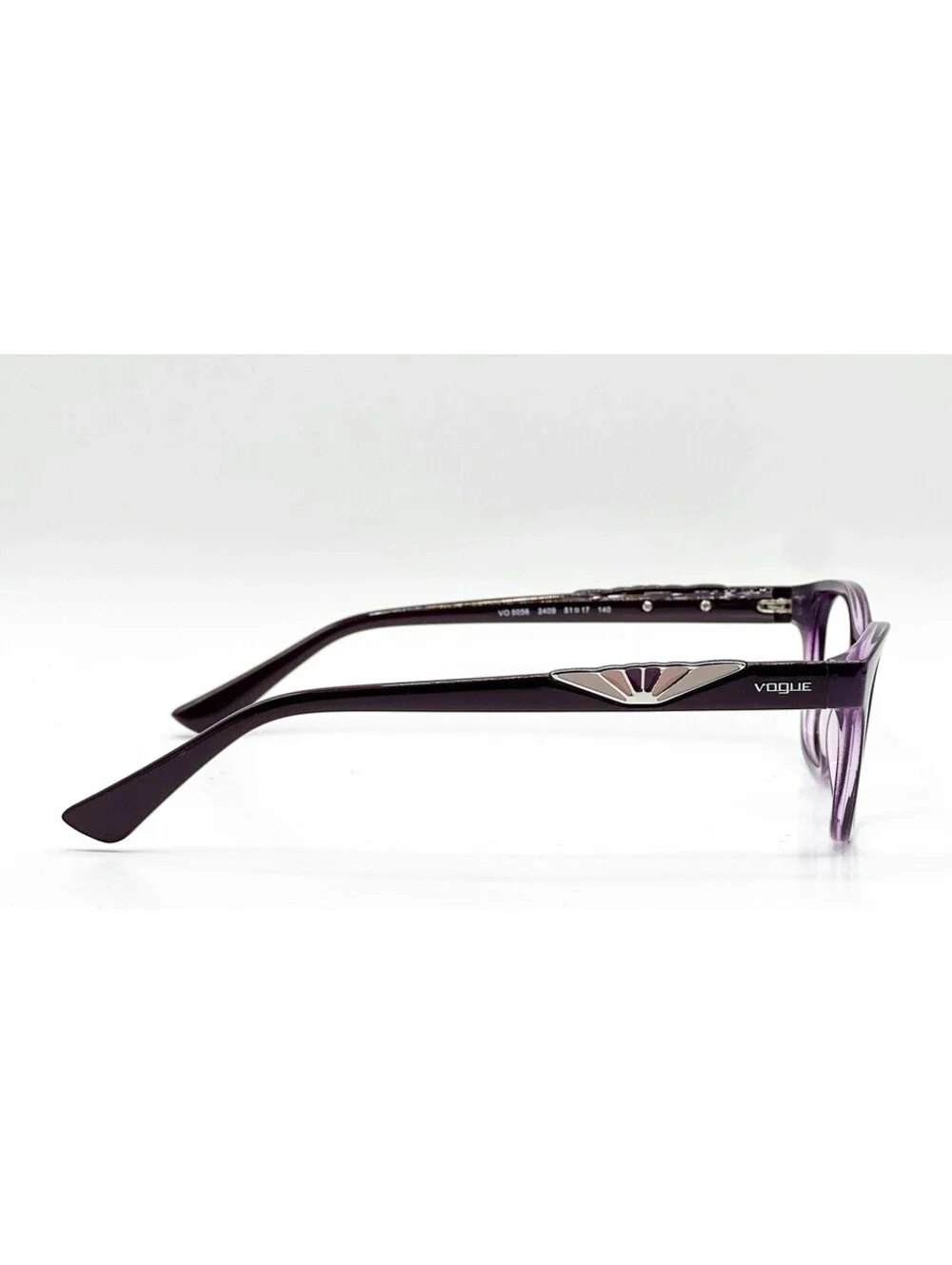 Vogue VO 5056 2409 Top Violet Transparent Authentic Eyeglass Frames 51-17